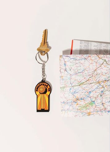 Vagabond Heart Las Vegas Keychain - PVC Rubber Las Vegas Nevada Key Ring - Purse or Bag Charm - Vegas Strip Souvenir Keyfob in Saudi Arabia