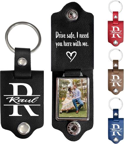 IZI POD Custom Couple Keychain, Custom Drive Safe Keychain, Valentine Boyfriend Gifts, Gift for Him, Husband, Photo Keychain in Kuwait
