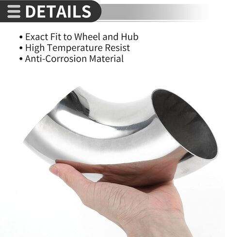 Motoforti 90 Degree Mandrel Bend Elbow Car Modified Exhaust Pipe Tubing Piping 3.5" Inch OD Thickness 1.2mm/18GA 89x215x1.2mm 201 Stainless Steel Silver Tone in Saudi Arabia