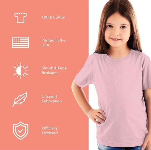 تي شيرت Popfunk Superman Pink S Shield للأطفال الصغار من الأولاد والبنات in Saudi Arabia