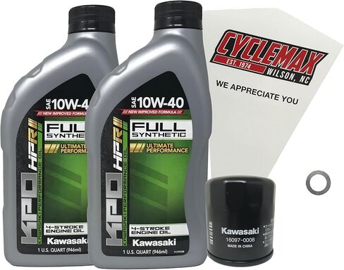 Full Synthetic Oil Change Kit compatible with 2017-2023 Kawasaki Z650 Z 650 in Saudi Arabia