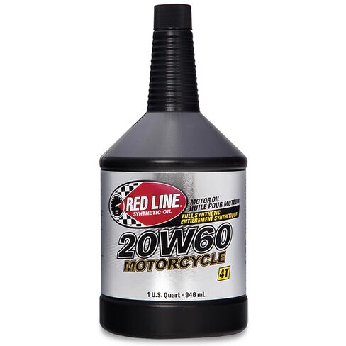 Red Line 12604 20W60 Synthetic Motorcycle Motor Oil - 1 Quart (12 Pack) in Saudi Arabia