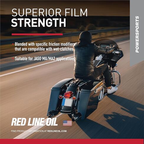 Red Line 12604 20W60 Synthetic Motorcycle Motor Oil - 1 Quart (12 Pack) in Saudi Arabia