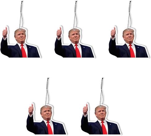 Trump Merchandise, Donald Trump Car Air Freshener, Trump Car Air Freshener, Donald Trump Gifts, Trump Car Accessories, Trump Car Fresheners Long Lasting, Trump Car Fresheners item (5pcs) in Saudi Arabia