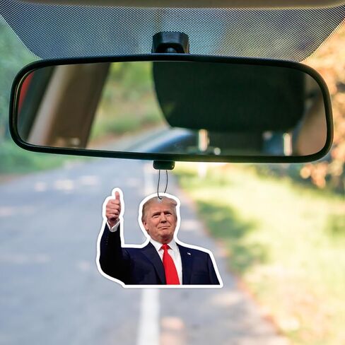 Trump Merchandise, Donald Trump Car Air Freshener, Trump Car Air Freshener, Donald Trump Gifts, Trump Car Accessories, Trump Car Fresheners Long Lasting, Trump Car Fresheners item (5pcs) in Saudi Arabia