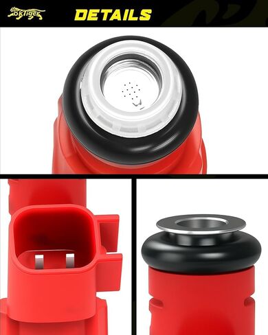 Oktiger Set of 6 Fuel Injectors 4.0L L6 Fits for Jeep Cherokee 1999 2000 2001, Grand Cherokee 1999 2000 2001 2002 2003 2004, Wrangler 1999-2004, OE# 0280156161, 0-280-156-161, 81212128,812-12128 in Kuwait