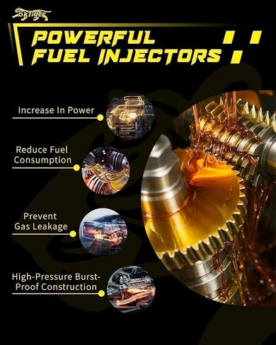 Oktiger Set of 6 Fuel Injectors 4.0L L6 Fits for Jeep Cherokee 1999 2000 2001, Grand Cherokee 1999 2000 2001 2002 2003 2004, Wrangler 1999-2004, OE# 0280156161, 0-280-156-161, 81212128,812-12128 in Kuwait
