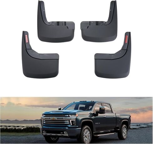 Kiwi Master Mud Flaps Compatible with 2015-2020 Ford F-150 Accessories Heavy Duty Front & Rear Mud Guards Replace OEM # FL3Z-16A550-AA FL3Z1-6A550-BA (with Fender Flares Only) in Saudi Arabia