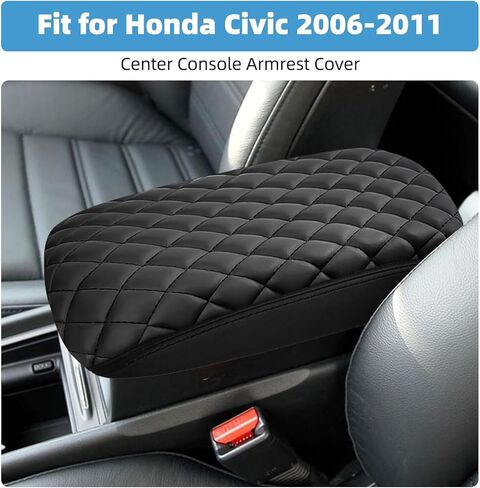 غطاء مسند الذراع لوحدة التحكم المركزية لسيارة Honda Civic 2006 2007 2008 2009 2010 2011 مغطى بالكامل ومضاد للخدش ملحقات داخلية in Kuwait