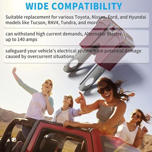 927-2140 9272140 140 أمبير فيوز لنيسان تويوتا فورد هيونداي موديلات PAL Bolt on Type Fuse يستبدل 90982-08286 24370-79920 90982-08272 18980-04805 9098208286 2437079920 MU840042 قطع غيار السيارات in Kuwait