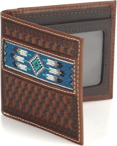 محفظة ARIAT Bifold Southwest Inlay، بني in Saudi Arabia