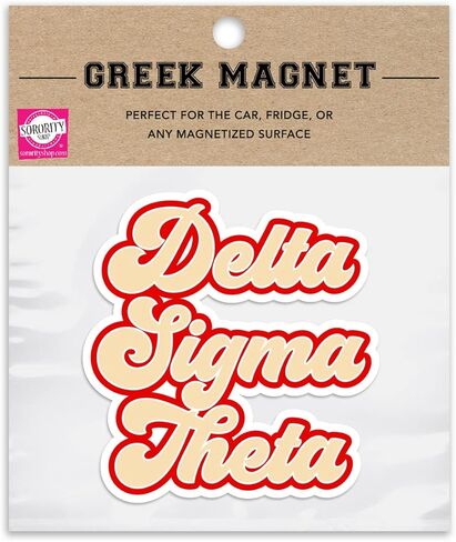 Sorority Shop Delta Sigma Theta Car Magnet - Set of 2 Removable No Residue All Weather Magnets for Sorority in Saudi Arabia