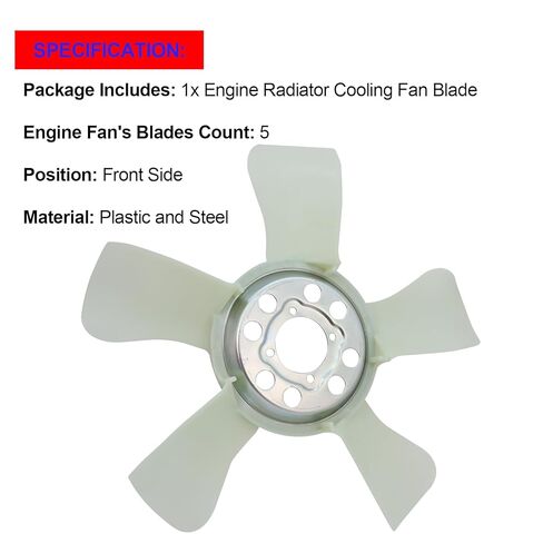 SMMS Engine Radiator Cooling Fan Blade 620057 for Chrysler Aspen, for Dodge Durango, Ram 1500, 2500, 3500 4500, 5500, Replaces OE: 55056947AA in Saudi Arabia