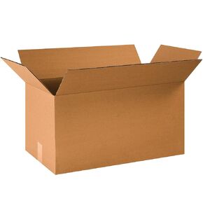 BOX USA 24x12x12 Long Corrugated Boxes, Long, 24L x 12W x 12H, Pack of 20 | Shipping, Packaging, Moving, Storage Box for Home or Business, Strong Wholesale Bulk Boxes