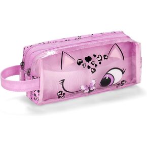 حقيبة أقلام رصاص شفافة باللون الأخضر من تشوكو موكا للبنات - حافظة أقلام ناعمة بسحاب - مقلمة جمالية لطيفة لمدرسة رياض الأطفال الابتدائية، باندا in Kuwait