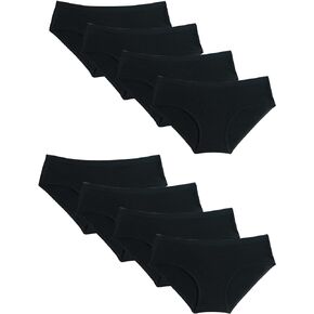 Kiench Girls' Underwear Cotton Panties Teens Basic Briefs 8-Pack