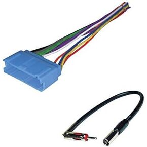 Car Stereo Radio Wire Harness and Antenna Adapter to Aftermarket Radio for Some 1994-2004 Buick Cadillac Oldsmobile - No Factory Bose/Amp