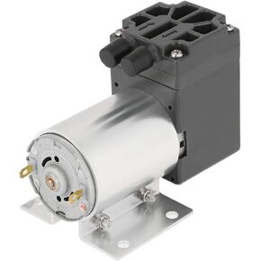 DC 12V Vacuum Pump with Holder, 5L/min 120kpa, Mini Oilless Vacuum Pump Negative Pressure Suction Pumping, Pressure Vacuum Pump for Gas Analysis Sampling Instrument