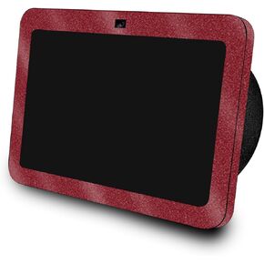 Glossy Glitter Skin Compatible with Amazon Echo Show 8 (3rd Gen, 2023) - Solid Burgundy - Premium 3M Vinyl Protective Wrap Decal Cover - Easy to Apply | Crafted in The USA by MightySkins