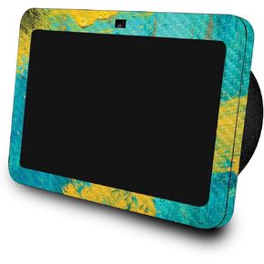 Glossy Glitter Skin Compatible with Amazon Echo Show 8 (3rd Gen, 2023) - Triangle Stripes - Premium 3M Vinyl Protective Wrap Decal Cover - Easy to Apply | Crafted in The USA by MightySkins