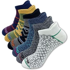 bataidis Ankle socks for men Casual Low Cut Athletic socks 6 Pairs with Large size
