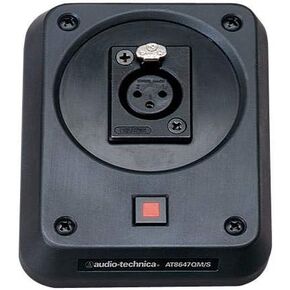 Audio-Technica Mic Shock-Mount Plate W/Switch Audio Technica Shockmount Plate (AT8647QM/S), Black