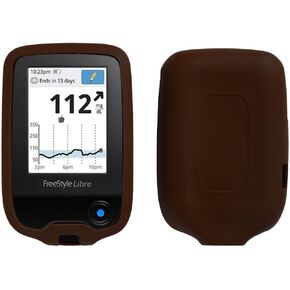 Premium Silicone Case for Freestyle Libre/Freestyle Libre 2 (Continuous Glucose Monitor) (RED)