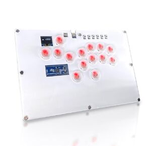 Youlong Leverless Arcade Stick SKY2040 Pro A4 Hitbox controller features Turbo functionality, Suppot hot swapping, and SOCD. 14 button keyboard suitable for PS3/PS4/Switch/PC street battle games