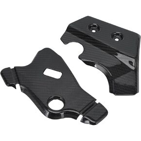 NACORE Motorcycle Real Carbon Fiber Frame Guards Protection for KLX125/D-Tracker125 2010-2016, KLX150S 2009-2013 Dirt Bike, Black