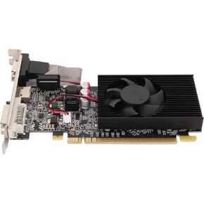 Yunseity GT210 Graphics Card, 1G DDR3 64bit Desktop Gaming Graphics Card with Cooling Fan, Support DVI VGA HDMI for DirectX10.1, PCI Express 2.0 x 16Game Graphics Card