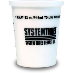 System Three Silica Thickener, 1 Qt Tub, White