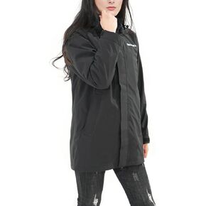 Women’s Long Rain Jacket,Waterproof Lightweight Breathable Packable Raincoat Outdoor Windbreaker Trench Coat Hooded