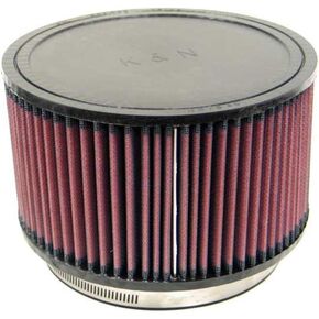 K&N Universal Clamp-On Air Intake Filter: High Performance, Premium, Washable, Replacement Air Filter: Flange Diameter: 6 In, Filter Height: 4.5 In, Flange Length: 1 In, Shape: Round, RU-1850
