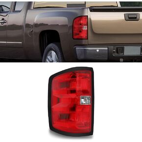 Jenuo Tail Light Assembly Fit For 2014 2015 2016 2017 2018 Chevy Silverado 1500 2500HD 3500HD/GMC Sierra 3500HD (Left Side)