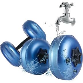 مجموعة دمبل مملوءة بالماء، أوزان مملوءة بالماء قطعتين/مجموعة، أوزان سفر محمولة، دمبل سفر محمول من مادة PVC بوزن 8-10 كجم، تدريب القوة، بناء الجسم وتشكيل الجسم in Kuwait