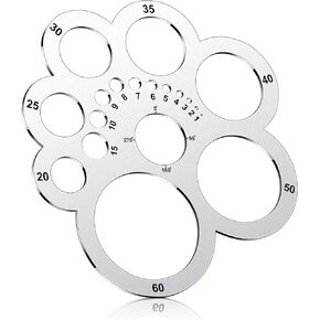 Leather Cutting Tools Corner Cutting Ruler Metal Circle Template Leather Corner Punch Round Leather Corner Cutting Ruler for Leather Projects LeatherCraft DIY Tool (Cute Style,1 Pack)