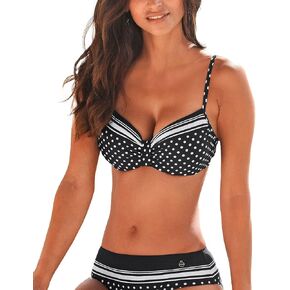 LASCANA Women's Dotted Underwire Bikini Swimwear Top Swimsuit