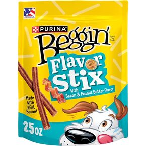 Purina Beggin'’ Flavor Stix with Bacon & Peanut Butter Flavor​ - 25 oz. Pouch