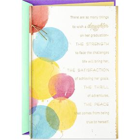 Hallmark Graduation Card for Daughter (Congratulations with Love) (559GGJ4079) in Saudi Arabia