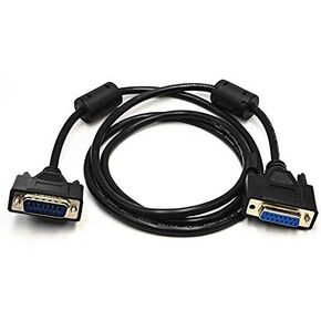 BULUSHI 5Ft DB15 15 دبوس ذكر إلى أنثى موصل تمديد كابل الحبل الأسود in Kuwait