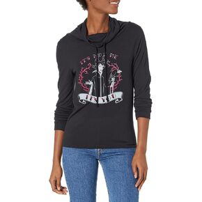 Disney Villains Its You Women's Cowl Neck Long Sleeve Knit Top