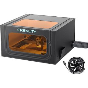 Creality Enclousre for Laser Engraver,Fireproof and Dustproof Protective Cover with Exhaust Fan 4000RPM,28.3 x 28.3x 15.7in Against Odor and Noise for Cutter Machine in Kuwait