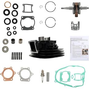 munirater Piston Cylinder Crank Motor Rebuild Gasket Seal Kit Replacement for Blaster 200 YFS200 1987-2006