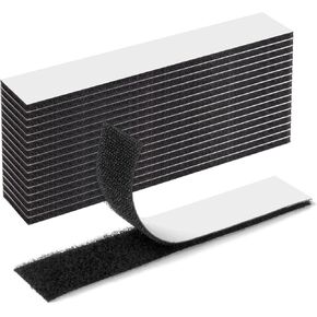 شرائط لاصقة وحلقة DFgrenness مع لاصق، شريط تثبيت لاصق عالي التحمل مقاس 1 × 5 بوصة للاستخدام المنزلي والمكتب - بدلاً من الثقوب والمسامير، 15 عبوة باللون الأسود in Kuwait