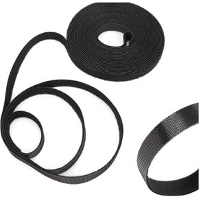 Fasteners Strips Roll, Double Sided Tape Hook and Loop Tape Fastener Sticky Back to Back Stick on Tape Cable for Outdoors School Car and Crafting