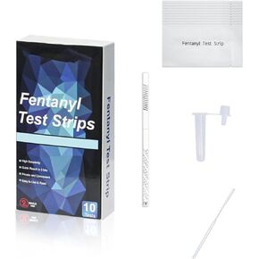 شرائط اختبار الفنتانيل، مجموعة شرائط اختبار الفنتانيل من EZING، حساسة للغاية، استجابة سريعة، سهلة الاستخدام والقراءة، 10 شرائط اختبار في كل عبوة in Kuwait