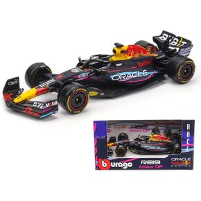 Bburago 1:43 F1 Racing RB19 Miami GP 2023 1# Max Verstappen Alloy Car Die Cast Model (RB19 Miami GP 1#)