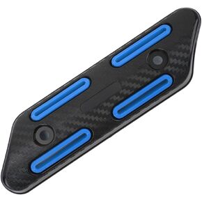 Fdit Pipe Heat Shield, Pipe Heat Guard Universal for Scooters for Motorcycles (Black)
