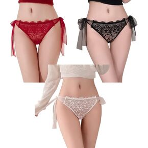 Women's sexy cosplay lace perspective breathable anime bikini elastic underwear