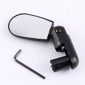 VGEBY Bike Mirror, Adjustable Flexible 360 Rotation Handlebar Rearview Mirror for Mountain Road Fixed Gear Bike Rear View Mirror Handlebar Mount Bar End Bike Mirror